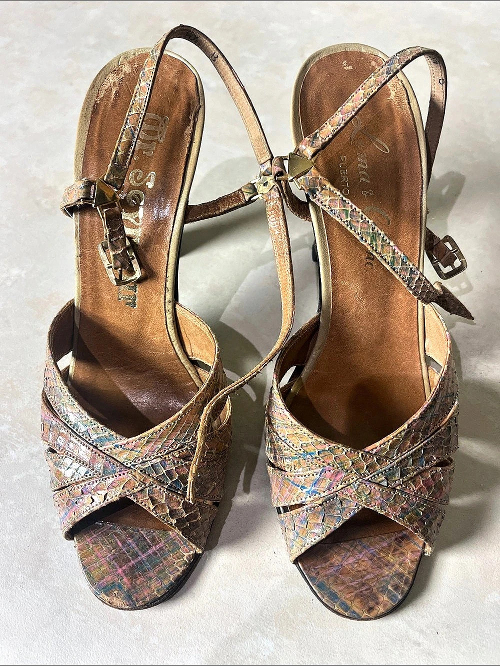 Lema & Co / Mr. Seymour Multicolor Platform Heels Size 5.5
